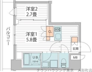 ヴァンクール菊川駅前の物件間取画像